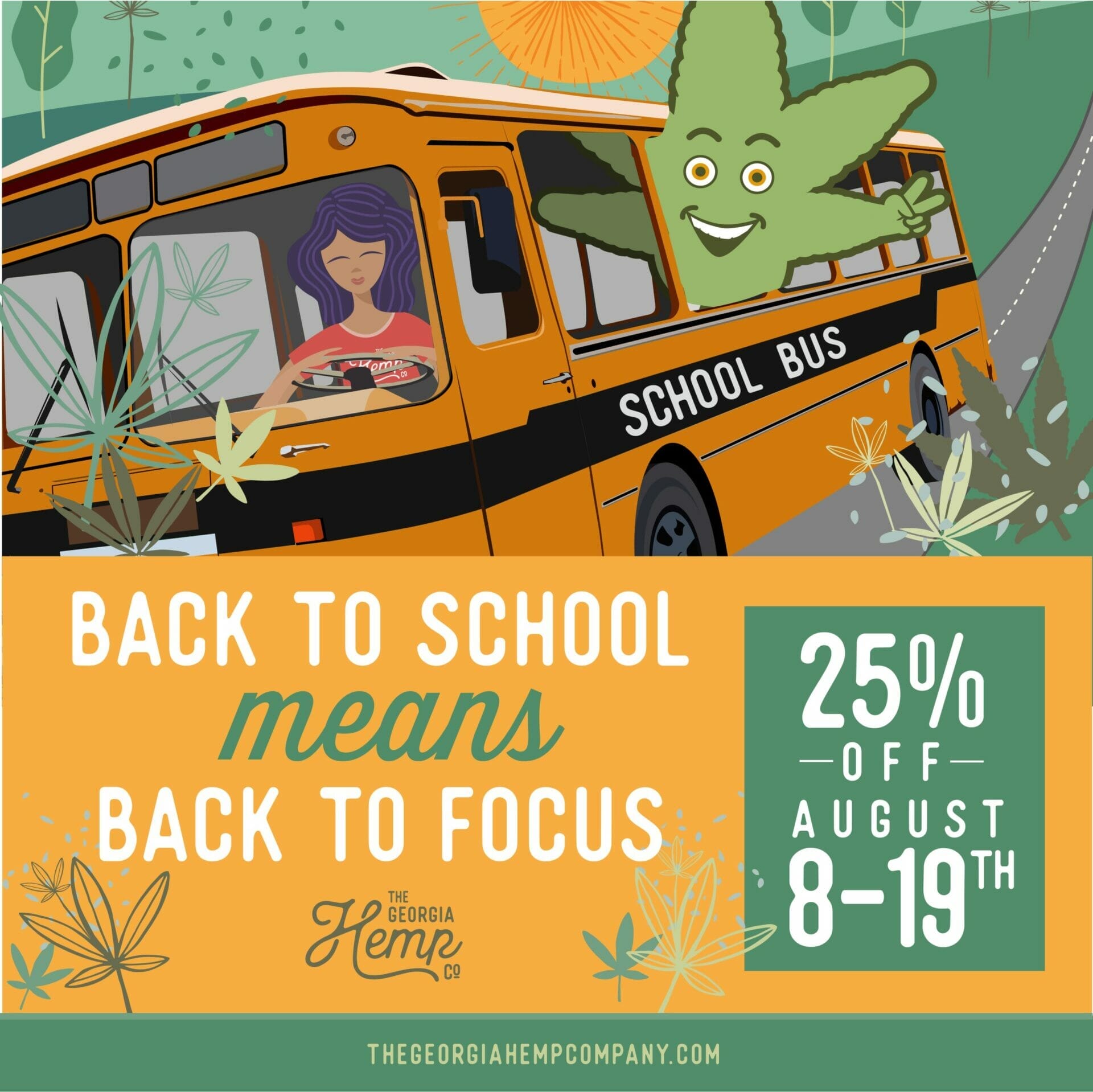 25% off Back to school sale