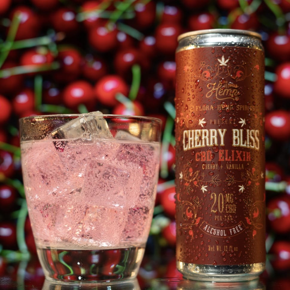 GHC X Flora Hemp Bliss 20mg Cherry Vanilla CBD Elixir