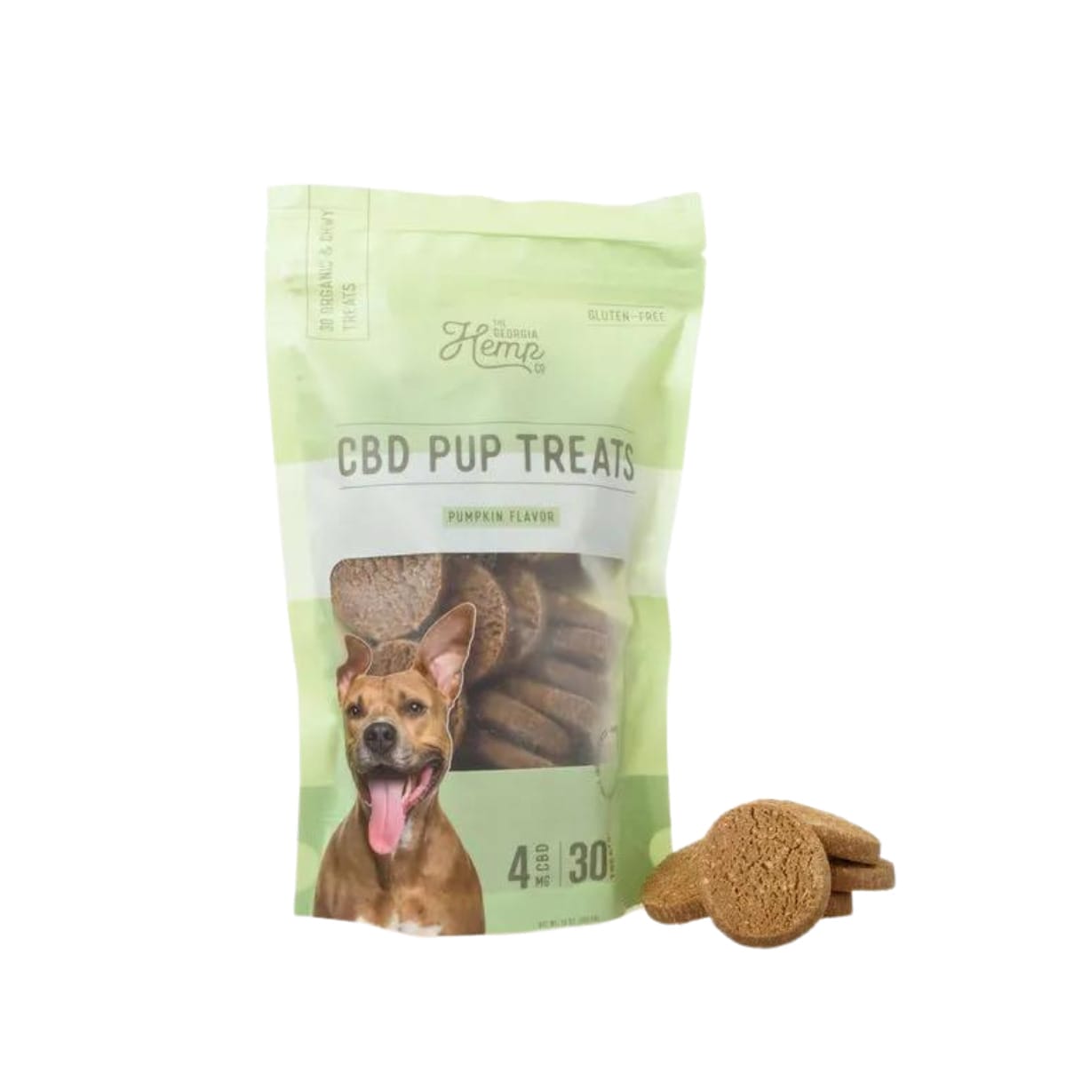 GHC 4mg CBD Pup Treats Pumpkin 30ct The Georgia Hemp Company