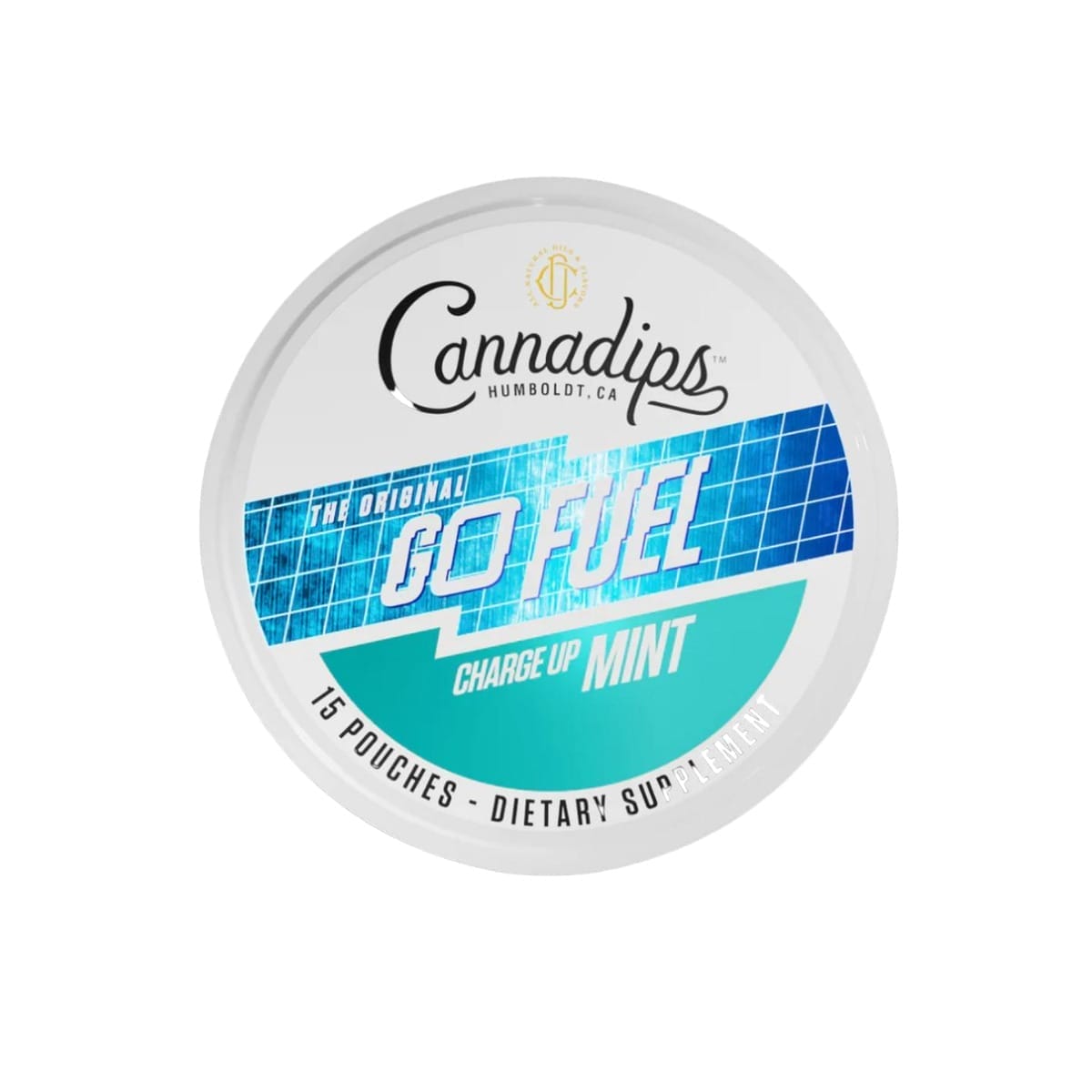 Cannadips "Go Fuel" Charge Up CBG + Caffeine Pouches - Mint