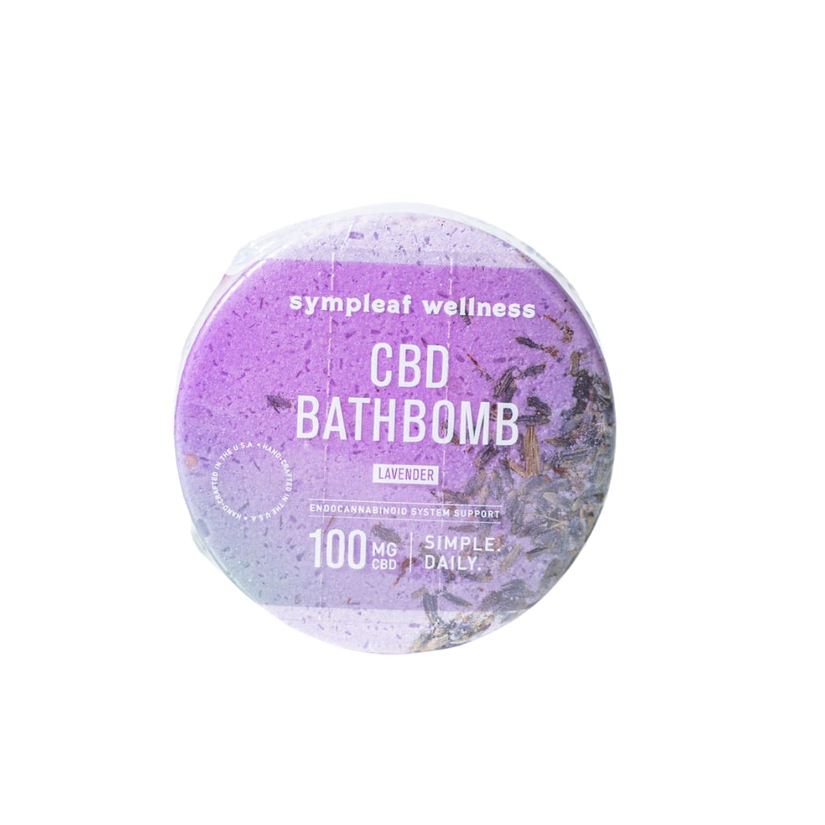 Sympleaf 100mg CBD Bath Bomb Puck - Lavender