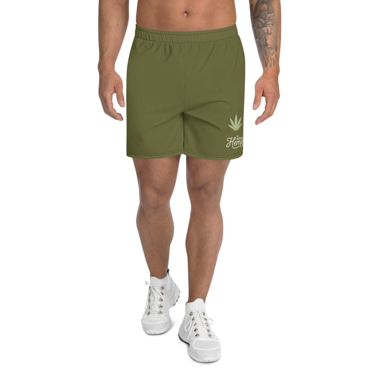 GHC "Leafy Green" Men's Athletic Long Shorts
