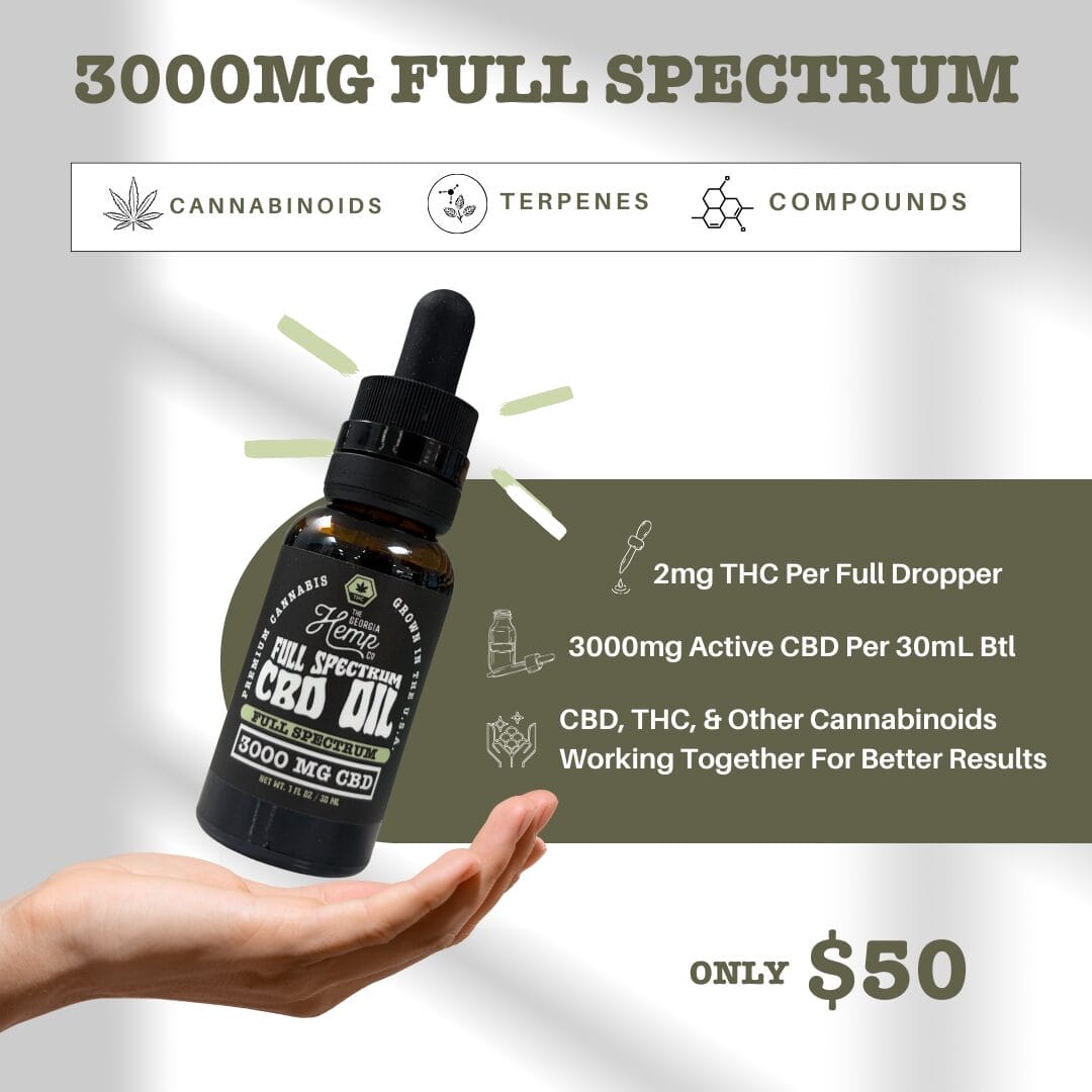 Unlock the Power of Full Spectrum: GHC’s 3000mg Hemp Extract Oil